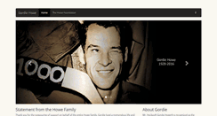 Desktop Screenshot of gordiehowe.com